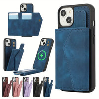 Magsafe Magnetic Shockproof Card Slots Holder Wallet Leather Case For iPhone 15 14 13 12 series