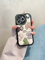 Cartoon Animals PU Leather Soft Silicone Case For iPhone 14 13 12 series
