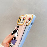 Cute Cartoon Couple TPU Case for iPhone 15 14 13 12 series