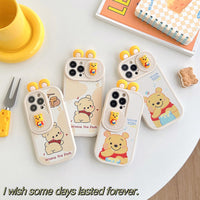 Cartoon Sliding Window Soft Case for iPhone 14 13 12 series