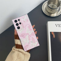 Cartoon Flower Butterfly Case for Samsung Galaxy S23 S22 S21 Ultra Plus