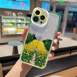 Cartoon Idyllic Scenery Shockproof Soft Cases For iPhone 14 13 12 series