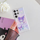 Cartoon Sanrios Kuromi Transparent Case for Samsung Galaxy S23 S22 series