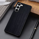 Unique Design Lightweight Wood Pattern PU Leather Case For Samsung Galaxy S23 series