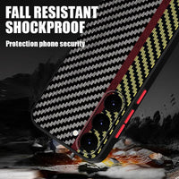 Shockproof Carbon Fiber Texture Case For Samsung Galaxy S23 S22 S21 series