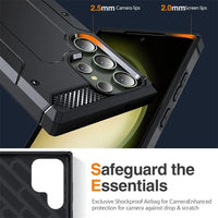 Military Grade Durable Hard Case With Foldable Kickstand For Samsung Galaxy S24 S23 S22 S21 Ultra Plus