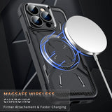 Magnetic Magsafe Wireless Charging Tempered Glass Camera Lens Protection TPU Case For iPhone 15 14 13 12 series