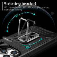 Magnetic Car Sliding Window Shockproof Anti-Scratch Rugged Case For iPhone 15 14 13 12 series
