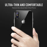 Ultra Thin Transparent Color Slim TPU Back Case For iPhone XS MAX XR X