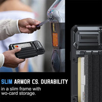 Slide Card Holder Magnetic Lens Flip Armor TPU Case for iPhone 15 series
