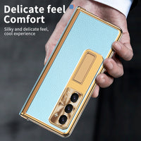 Leather Fold Drop Protection Case With Pen Slot For Samsung Galaxy Z Fold 5 4