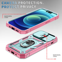 Car Magnetic Lens Push Window Case For iPhone iPhone 14 13 12 series