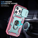 Car Magnetic Lens Push Window Case For iPhone iPhone 14 13 12 series