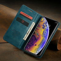Luxury Retro Magnetic Leather Case For iPhone X XS Max XR 8 7 6s Plus