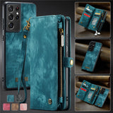 Leather Wallet Card Holder Case For Samsung S23 S22 S21 Ultra Plus