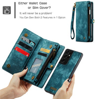 Leather Wallet Card Holder Case For Samsung S23 S22 S21 Ultra Plus