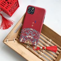 Chinese Style Tassel Patterned Soft Shell Coque Anti Knock Cover Case For iPhone 11 Pro Max