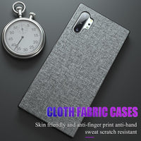 Shockproof Soft Silicone Protective Fabric Cloth Case for Samsung Note 10