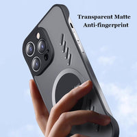 Cooling Transparent PC Magsafe Magnetic Frameless Graphene Case For iPhone 14 13 12 series