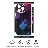 Cracked Design Decal Skin Back Protector Film Cover 3M Wrap Colorful Stickers for iPhone 15 14 13 12 series