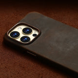 Luxury Retro Leather Case for iPhone 15 14 13 12 series