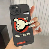 Creative Lucky Gesture Cool Pattern Soft Silicone Case For iPhone 15 14 13 series