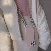 Crossbody Lanyard Necklace Liquid Silicone Case For iPhone 14 13 12 series