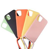 Travel Lanyard Silicone Cover with Neck Strap for iPhone 11