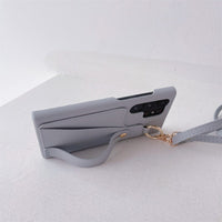 Crossbody Long Lanyard Card Holder Wallet Phone Case with Wrist Strap For Samsung Galaxy S23 S22 Ultra Plus