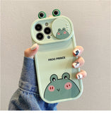Cute Bear Funny Frog Cartoon Animals Shockproof Soft Case For iPhone 14 13 12 series