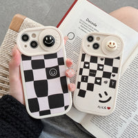 Cute Bear Slide Camera Protection Cartoon Soft Silicone Case for iPhone 14 13 12 series