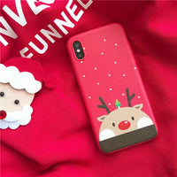 Cute Christmas Phone Case for iPhone X XS Max XR 8 Plus