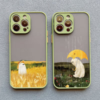 Cute Ghost Shockproof Soft Case For iPhone 14 13 12 series