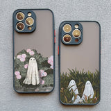 Cute Ghost Shockproof Soft Case For iPhone 14 13 12 series