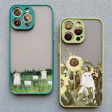 Cute Ghost Shockproof Soft Case For iPhone 14 13 12 series