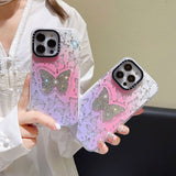 Cute Glitter Diamond 3D Butterfly Armor Lovely Bling Case For iPhone 14 13 12 series