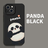 Cute Panda Cartoon Creative Funny Anti Drop Case For iPhone 14 13 12 series