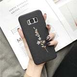 3D Embroidery Flower Phone Case For Samsung Galaxy S10 S10 Plus S10e S9 S9 Plus S8 Plus Note 9 Note 8