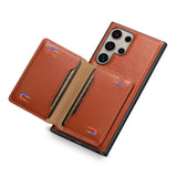 Detachable Magnetic Leather Wallet Card Slots Case For Samsung Galaxy S24 S23 Ultra Plus