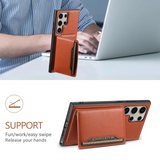 Detachable Magnetic Leather Wallet Card Slots Case For Samsung Galaxy S24 S23 Ultra Plus