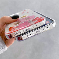 Dried Flower Beautiful Transparent Shockproof Case For iPhone 14 13 12 series