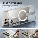 Foldable Kickstand MagSafe HaloLock Military-Grade Drop Protection Case for Galaxy S24 Ultra