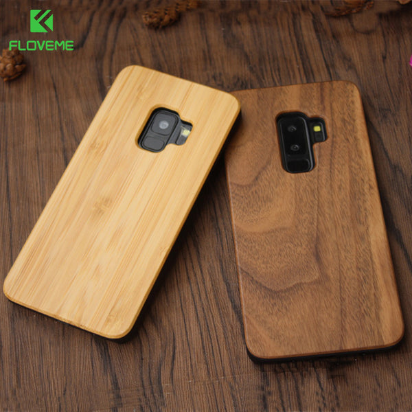 Samsung Galaxy S8 S9 Plus Real Wooden Case