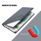 For iPhone X XR XS 6 S 7 8 Plus Magnetic Wallet Card Slot Pouch
