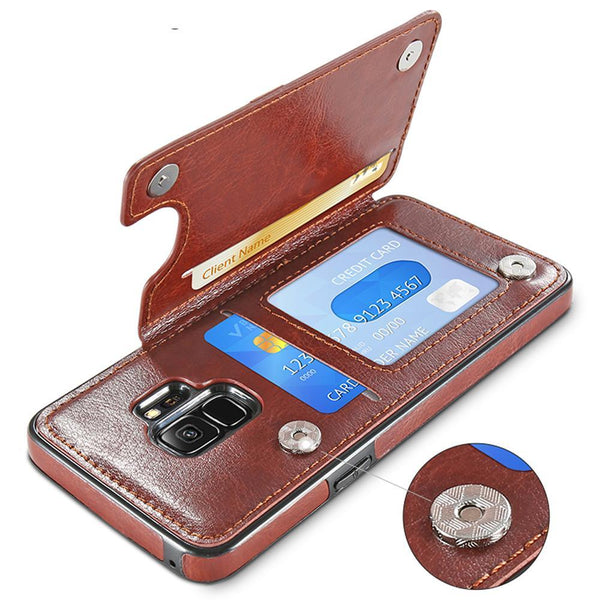 Business Luxury Leather Case For Samsung Galaxy S9 Plus Note 8