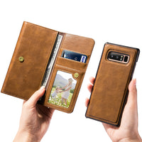 Retro PU Leather Case For Samsung Galaxy S8 S8 Plus Note 8