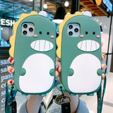 Cartoon Silicone Case For iPhone 11 Series