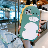 Cartoon Silicone Case For iPhone 11 Series