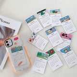 Fashion 2020 Calendar Card High Quality Clear Soft TPU Phone Case for iPhone 11 Series