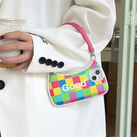 Fashion Color Pattern Hand Bag Case for iPhone 14 13 12 series